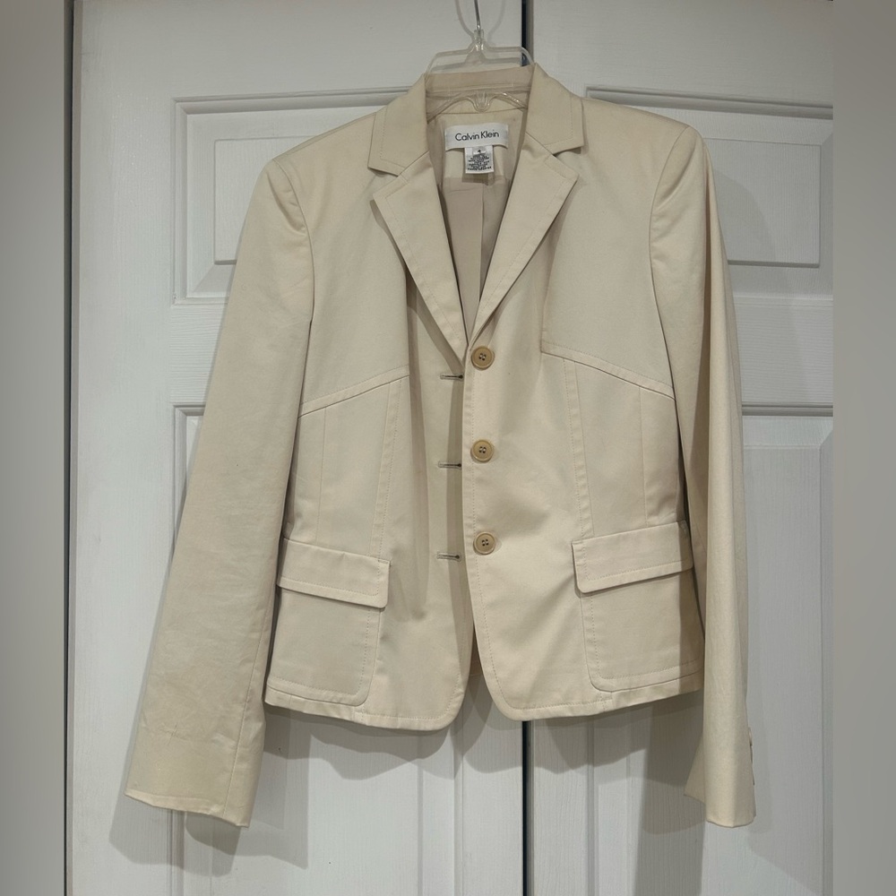 Calvin Klein Tan Beige Blazer